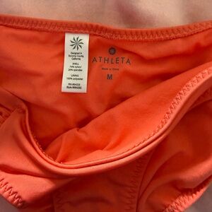 Athleta Coral Swim Bottom size M